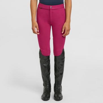 Pink Saxon Childs Warm Up II Jodhpurs Fuschia