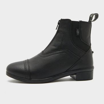 Black Saxon Childs Syntovia Zip Paddock Boots Black