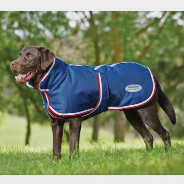Blue WeatherBeeta Parka 1200D Deluxe Dog Rug Navy/Red/White