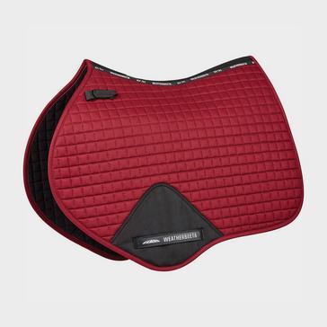 Red WeatherBeeta Prime Jump Saddle Pad Maroon