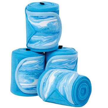 Blue WeatherBeeta Marble Fleece Bandages Blue Swirl Marble Print
