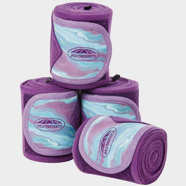 Purple WeatherBeeta Marble Fleece Bandages Purple Swirl Marble Print image 1