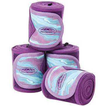 Purple WeatherBeeta Marble Fleece Bandages Purple Swirl Marble Print