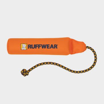 Orange Ruffwear Lunker Floating Throw Toy Campfire Orange