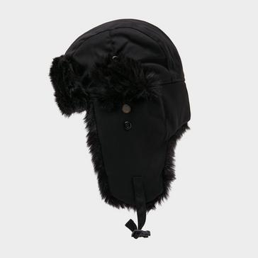 Black The Edge Women's Furry Trapper Hat