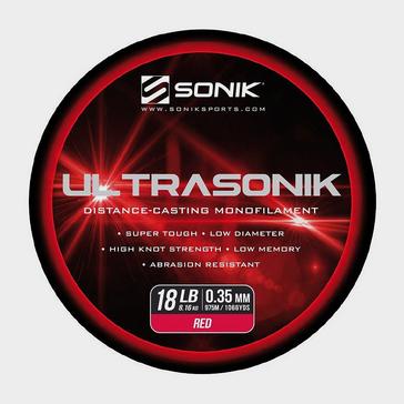 Red Sonik Ultrasonik Saltwater Mono in Red (18lb)