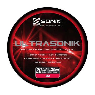 Red Sonik Ultrasonik Saltwater Mono in Red (20lb)