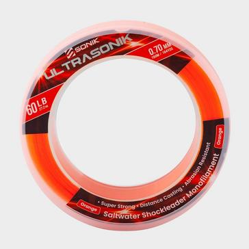 Orange Sonik Ultrasonik Shock Leader Mono 60lb 150m Orange