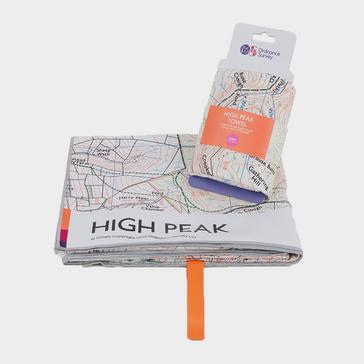 White Ordnance Survey High Peak Large Travel Towel