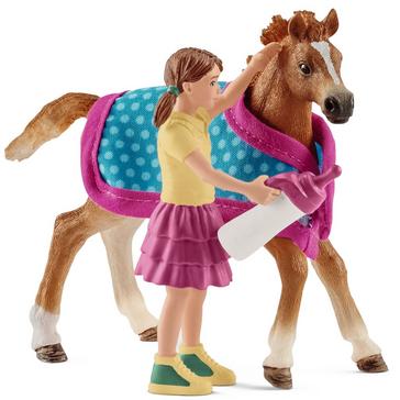  Schleich Foal with Blanket
