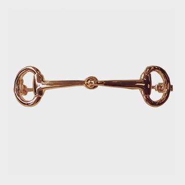 Yellow Equetech Snaffle Stock Pin Rose Gold 