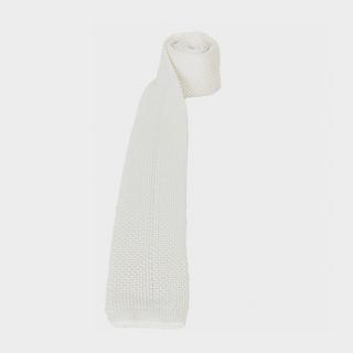 Adult Knitted Competition Tie White