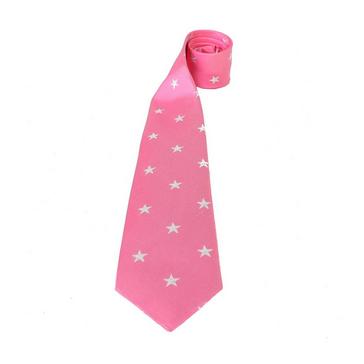 Pink Equetech Childs Stars Show Tie Fucshia/Silver 