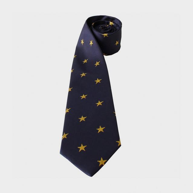 Blue Equetech Childs Stars Show Tie Navy/Gold image 1