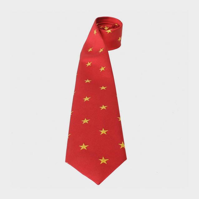 Red Equetech Childs Stars Show Tie Red/Gold image 1