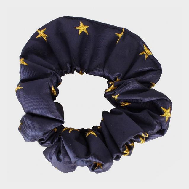 Blue Equetech Childs Stars Show Scrunchie Navy/Gold image 1