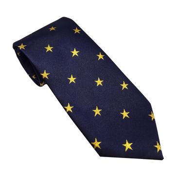 Blue Equetech Equetech Adult Star Show Tie Navy/Gold