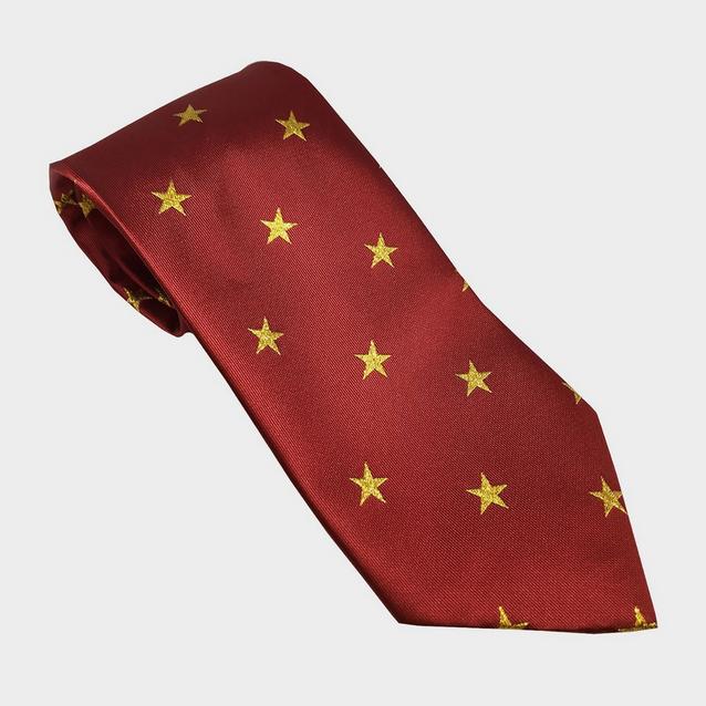 Red Equetech Adult Star Show Tie Red/Gold image 1