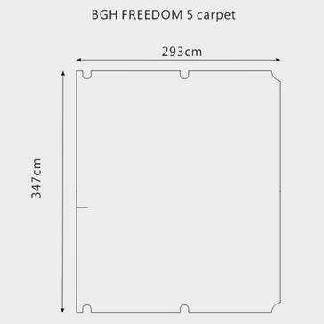 Grey Berghaus Freedom 5 Tent Carpet