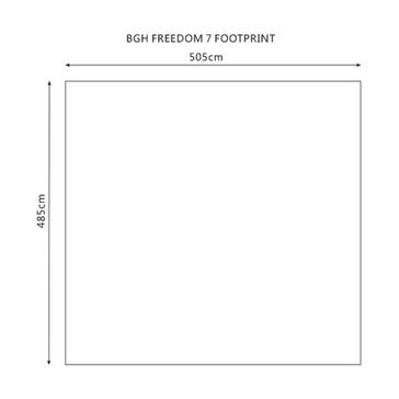 Black Berghaus Freedom 7 Tent Footprint