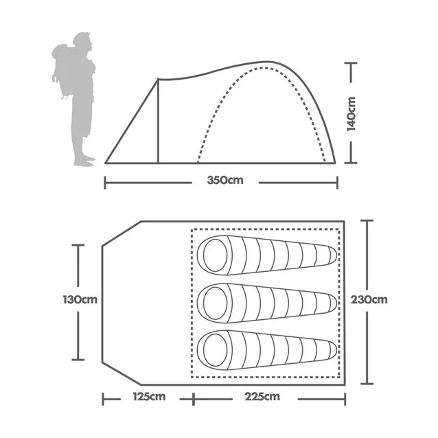 Eurohike 3 man outlet tent