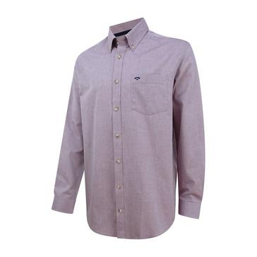 Red Hoggs of Fife Mens Dunedin Oxford Shirt Wine