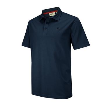 Blue Hoggs of Fife Mens Crail Jersey Polo Shirt Navy
