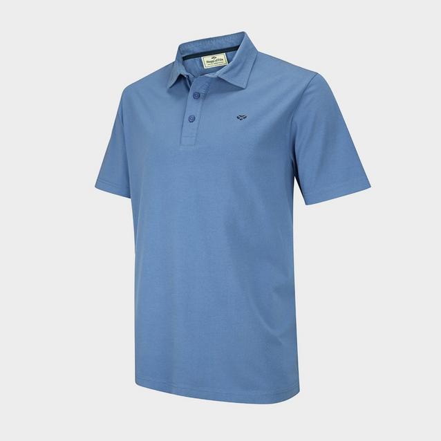 Blue Hoggs of Fife Mens Crail Jersey Polo Shirt Dutch Blue image 1