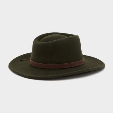 Green Hoggs of Fife Perth Crushable Felt Hat Olive