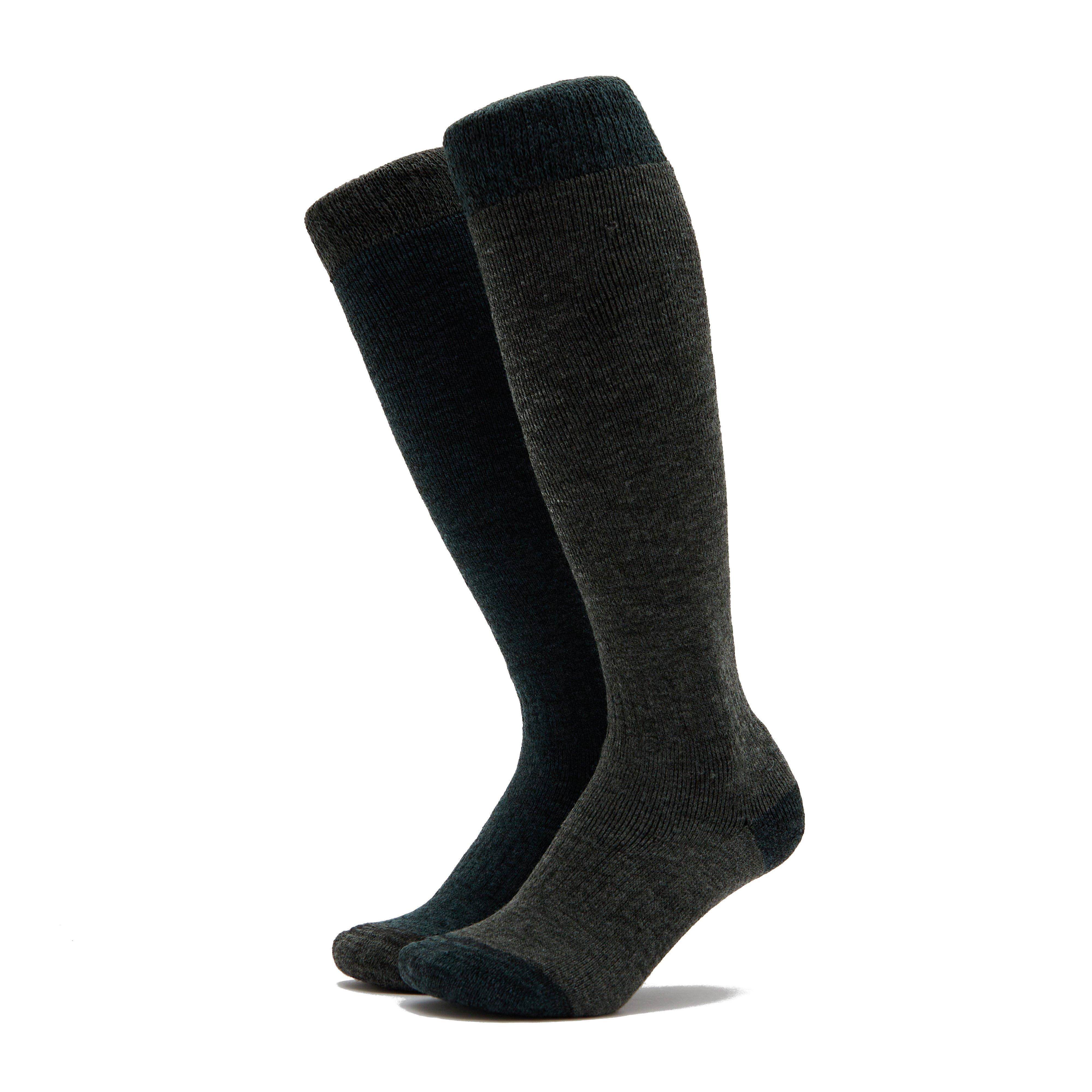 Country Long Socks 2 Pack Tweed/Loden