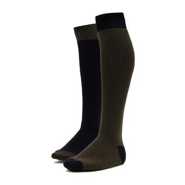 Blue Hoggs of Fife Country Long Socks 2 Pack Dark Green/Dark Navy