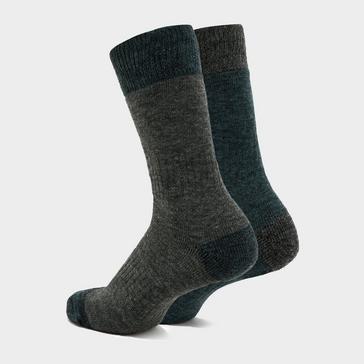 Green Hoggs of Fife Country Short Socks 2 Packs Tweed/Loden