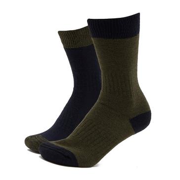 Blue Hoggs of Fife Country Short Socks 2 Packs Dark Navy/Dark Green
