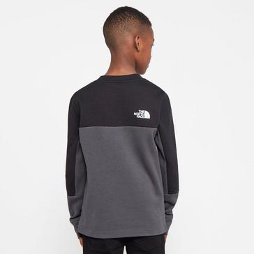 Grey The North Face Junior Slacker Crew Sweatshirt