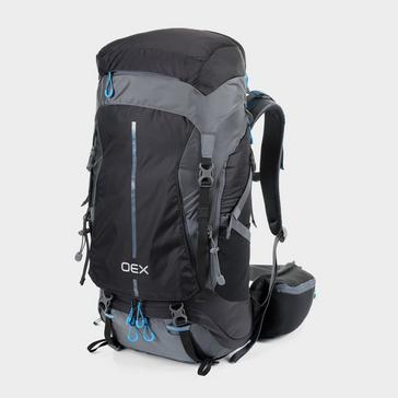 Black OEX Vallo 60 Litre Rucksack