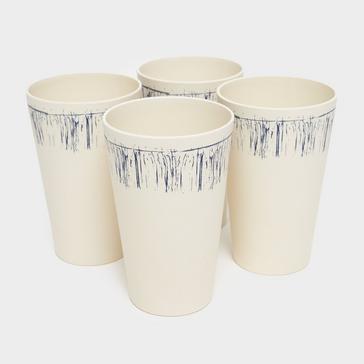 Beige HI-GEAR 16 Piece Melamine Plastic Tableware Set