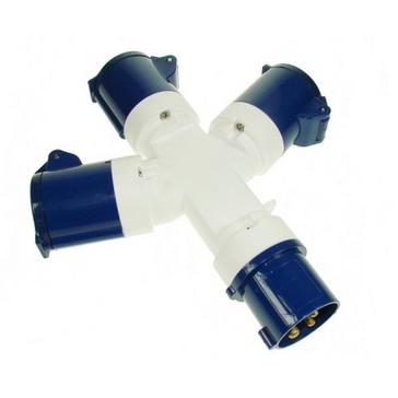 White Eurohike 3-Way Power Adapter