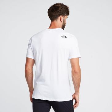 White The North Face Men's Short Sleeve Graphic Half Dome T-Shirt