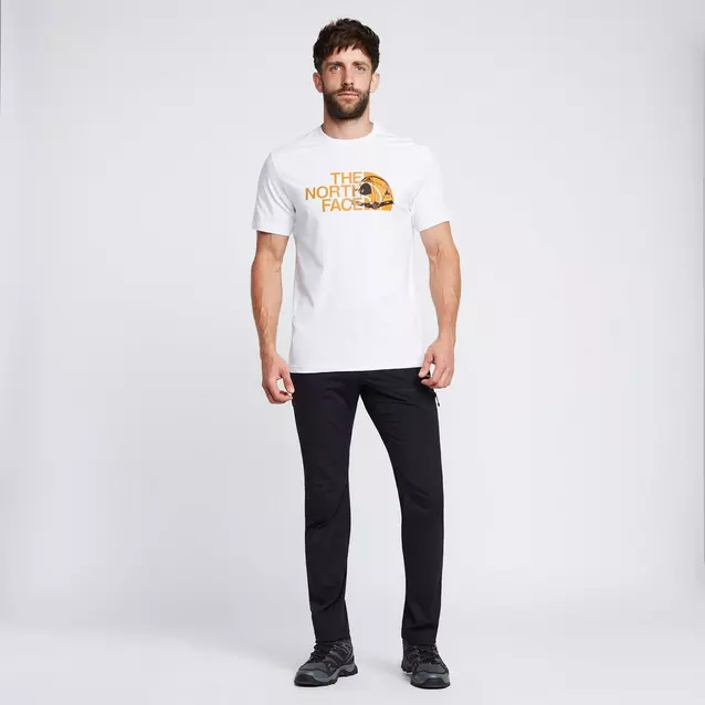 ★THE NORTH FACE★ White Label Pocket EX Short Sleeve Round The North Face Cartoon Logo Relaxed Short Sleeve T-Shirt