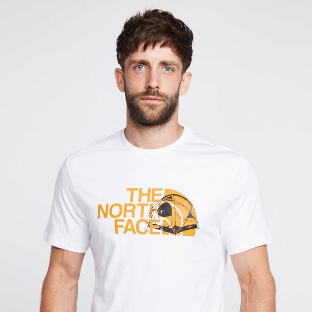 ★THE NORTH FACE★ Men's Aurora EX Short Sleeve T-Shirt WHIT The North Face Men's T-Shirt Short Sleeve Casual Fine Box