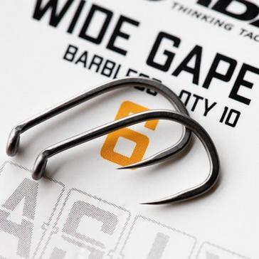 Silver Korda Basix Wide Gape Hooks Barbed Size 6