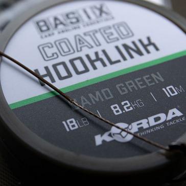 Black Korda Basix Coated Hooklink 18lb 10m