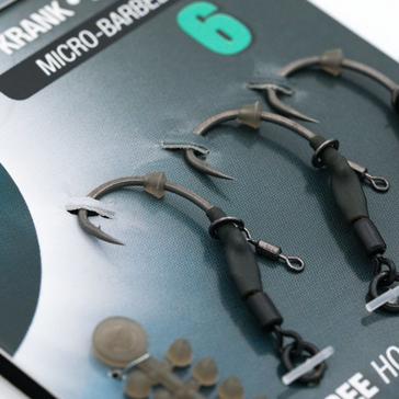 Grey Korda Spinner Hook Sections Kurv Barbed Size 6 (3 Pack)