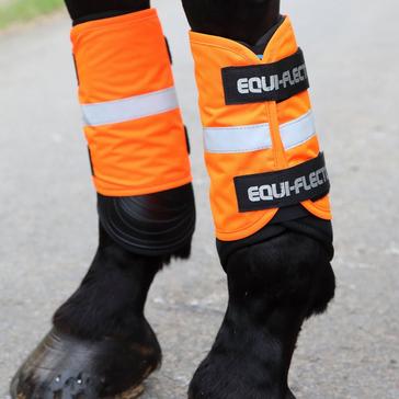 Orange EQUI-FLECTOR Leg Wraps Orange