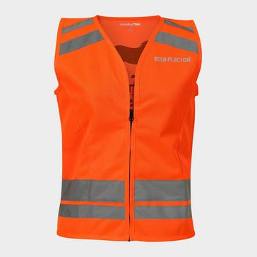 Orange EQUI-FLECTOR Adults Hi-Vis Vest Orange