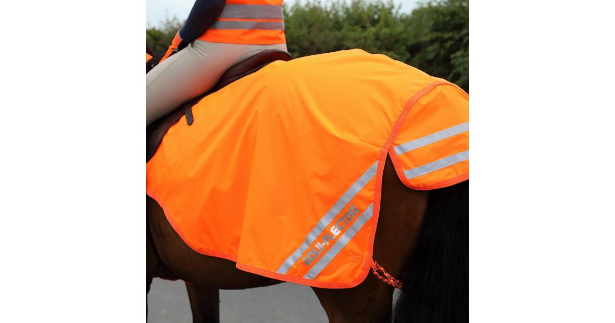 Shires EquiFlector Mesh Exercise Sheet Orange Naylors