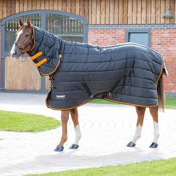 Black Shires Tempest Original 300g Heavy Weight Combo Neck Stable Rug Black/Orange