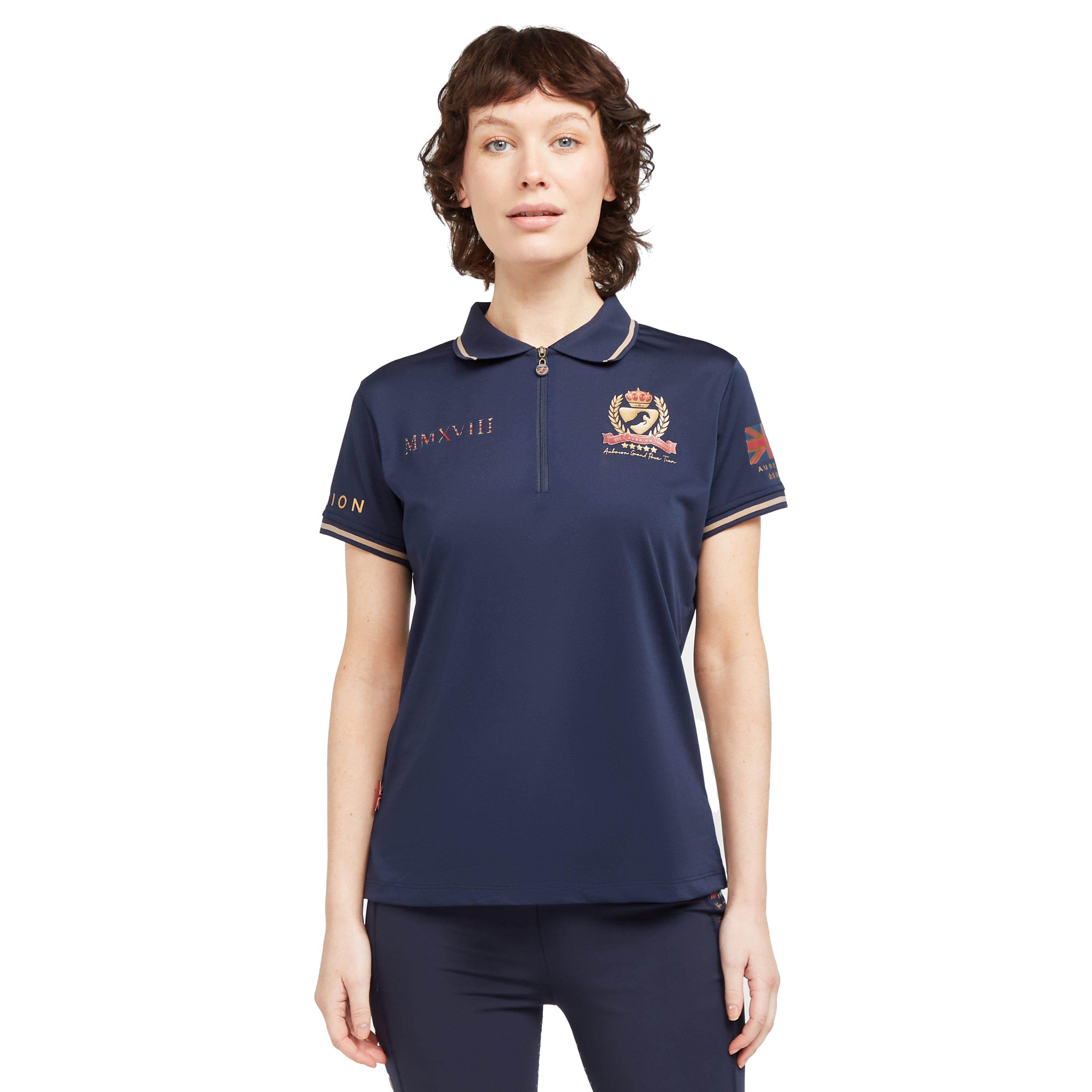 Womens Team Tech Polo Shirt Navy