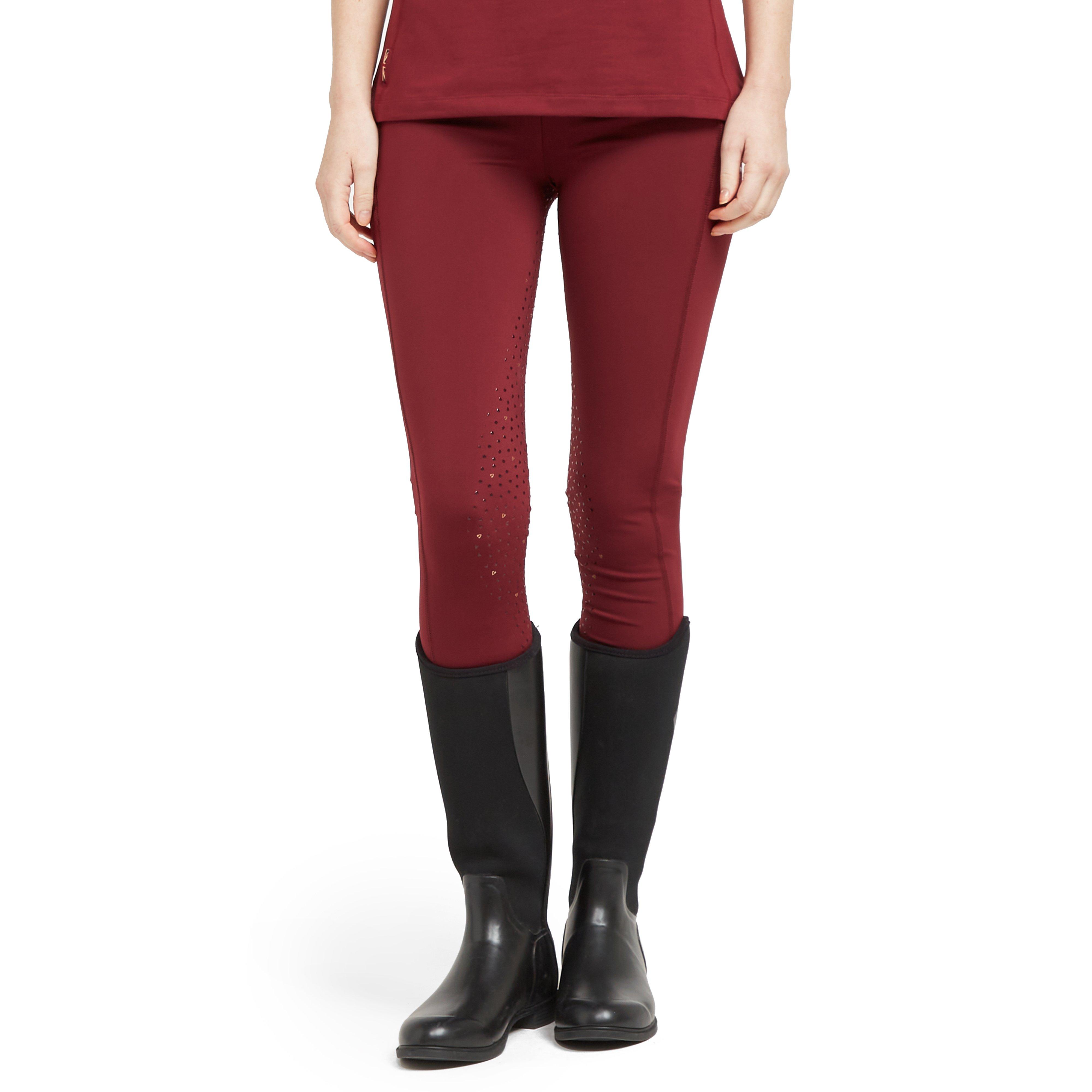 Womens Team Riding Tights Burgundy