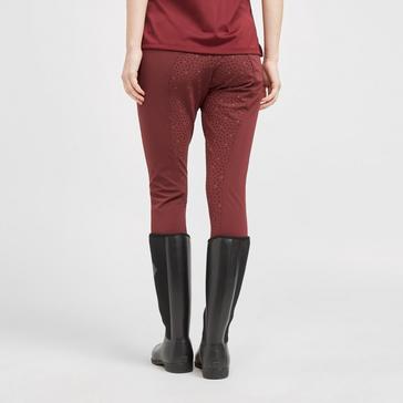 Burgundy Aubrion Womens Team Breeches Burgundy